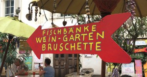 Fischerbänke in Bozen